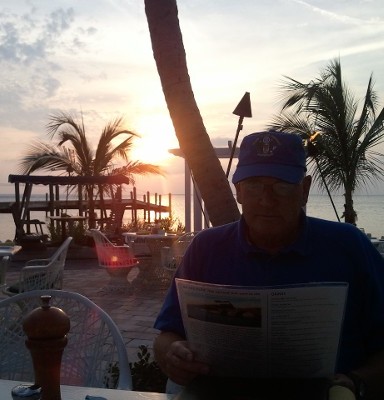 Man Reading Paper  in Sarasota, FL